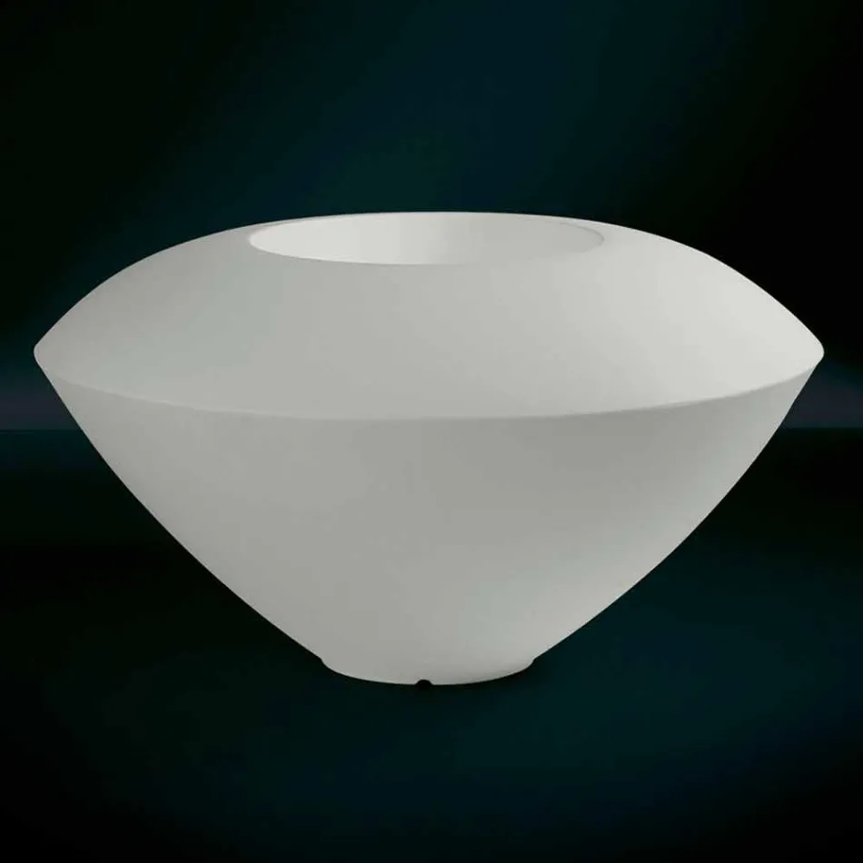 Vaza ornamentală modernă din polietilenă colorată Made in Italy - Cherestea Viadurini