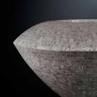 Vaza ornamentală modernă din polietilenă colorată Made in Italy - Cherestea Viadurini