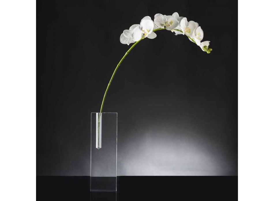 Vaza modernă transparentă din plexiglas, fabricată în Italia - unică Viadurini