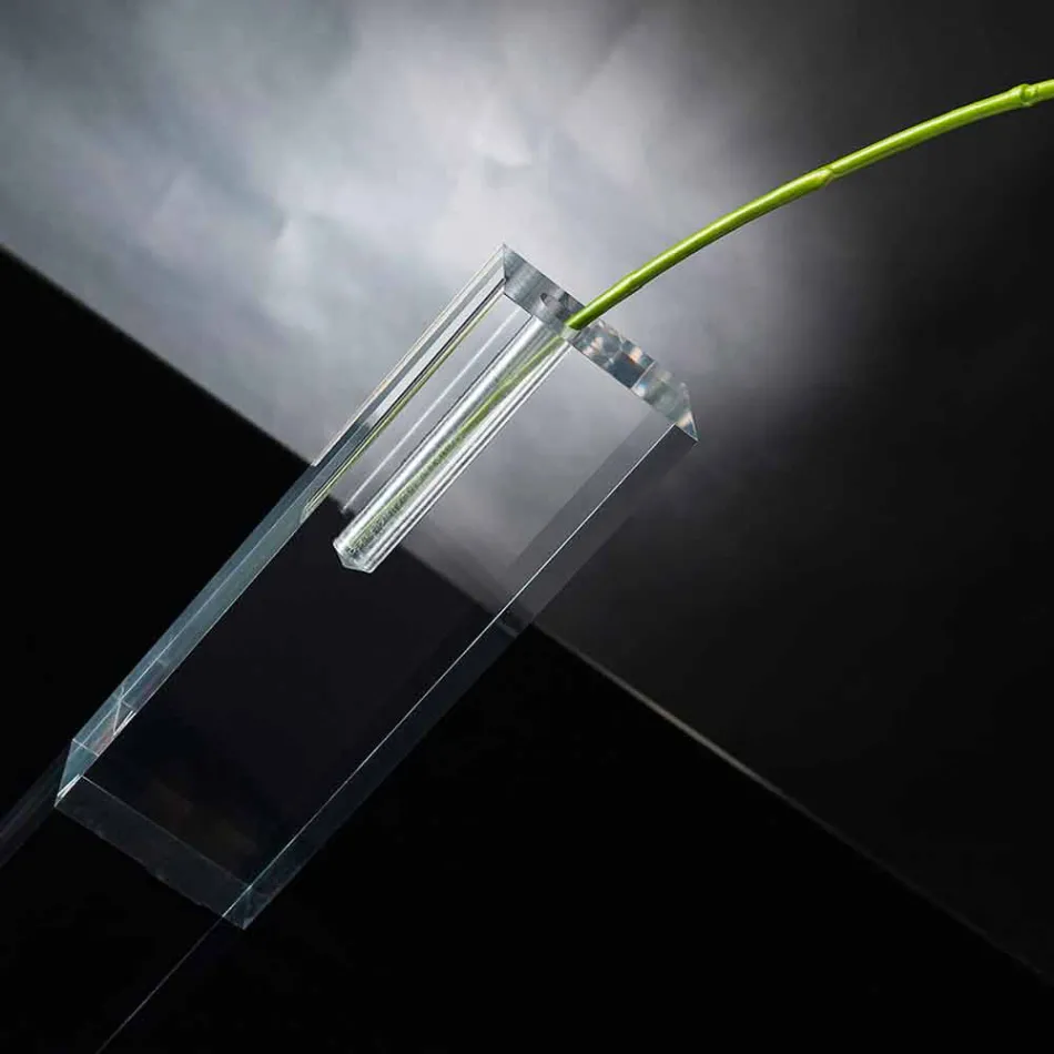 Vaza modernă transparentă din plexiglas, fabricată în Italia - unică Viadurini