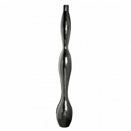 Vaza de interior în rășină aurie sau argintie finisare frunze de argint Made in Italy - Quarto Viadurini