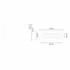 Vază de interior sau exterior în design alb în trei dimensiuni, 2 bucăți - Pandora by Myyour Viadurini