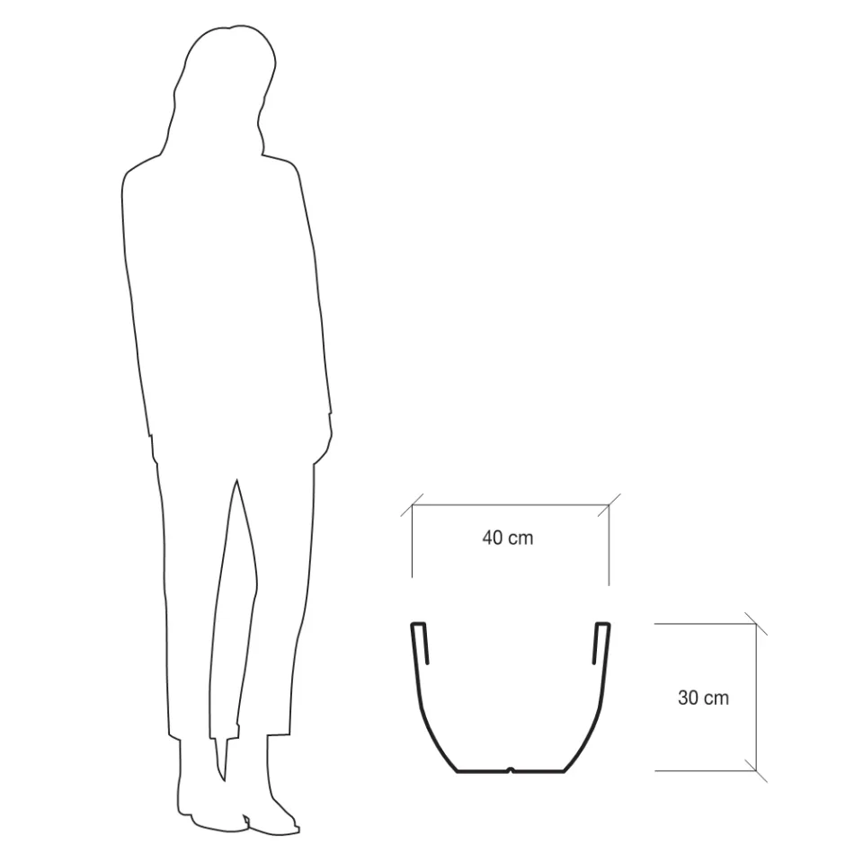 Vas fluorescent pentru interior sau exterior 3 dimensiuni Made in Italy - Fluos Viadurini