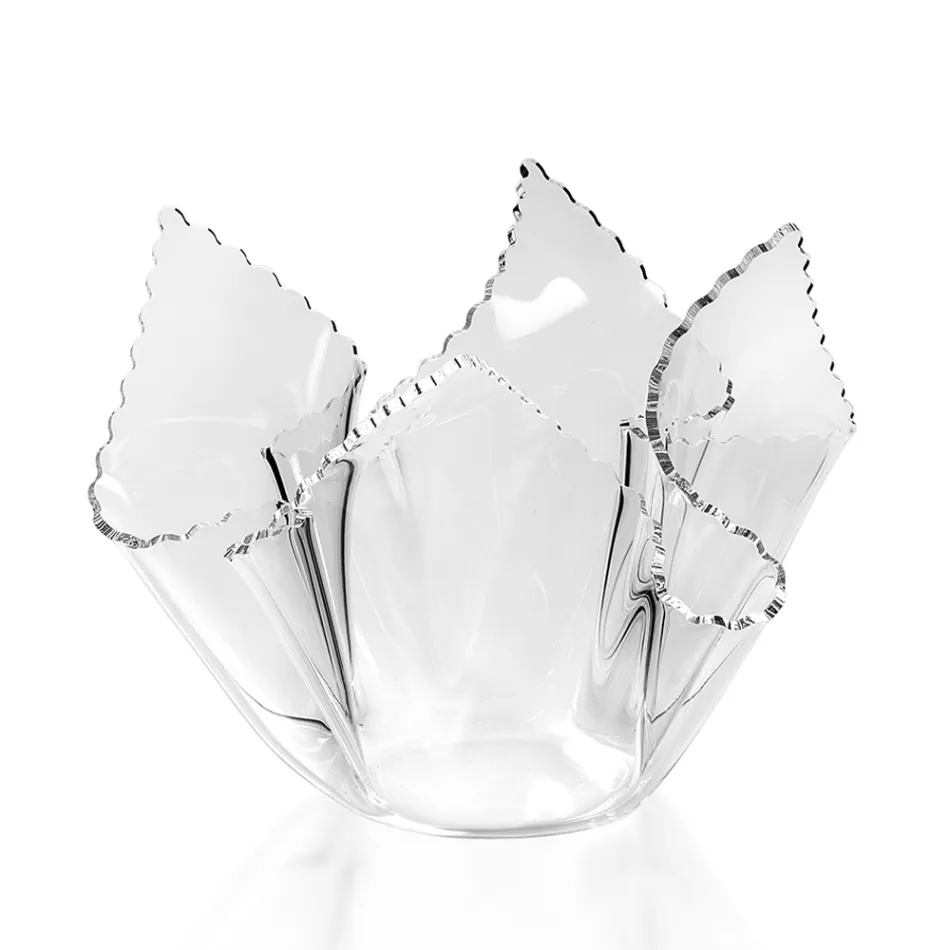 Vază din plexiglas colorat drapat reciclabil 2 bucăți 2 dimensiuni - Gabria Viadurini