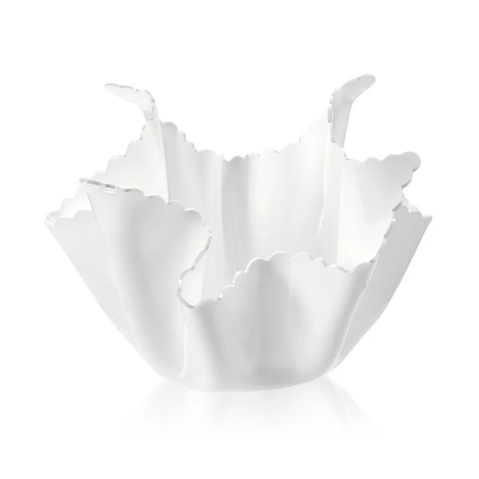 Vază din plexiglas colorat drapat reciclabil 2 bucăți 2 dimensiuni - Gabria Viadurini