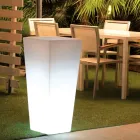 Vaza de gradina patrata fluorescenta cu lumina Made in Italy - Avanas Viadurini
