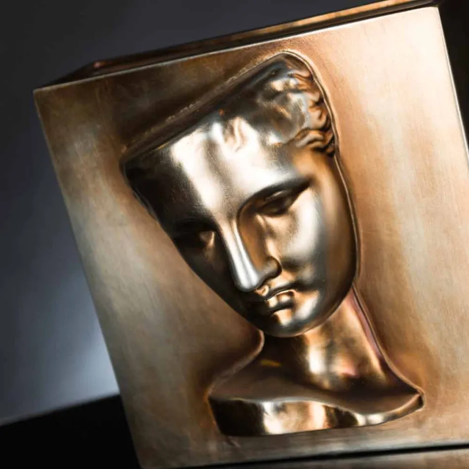 Vaza dreptunghiulară modernă din ceramică colorată realizată manual în Italia - Lucas Viadurini