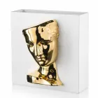 Vaza dreptunghiulară modernă din ceramică colorată realizată manual în Italia - Lucas Viadurini