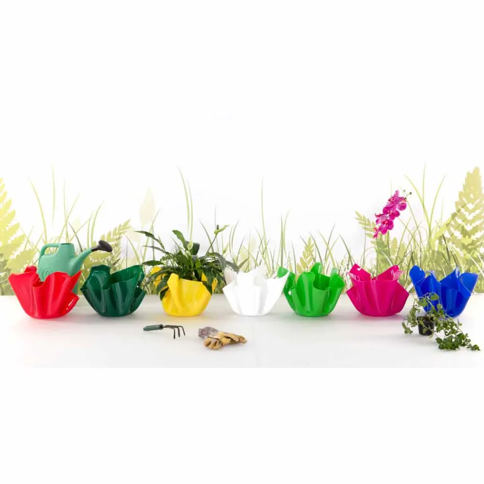 Red vaza interior / exterior de design dappreggiato Pina, made in Italy Viadurini