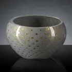 Vază de interior rotundă, din sticlă de Murano colorată, fabricată în Italia - Asper Viadurini