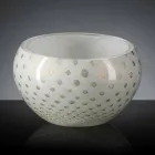 Vază de interior rotundă, din sticlă de Murano colorată, fabricată în Italia - Asper Viadurini