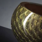 Vază de interior rotundă, din sticlă de Murano colorată, fabricată în Italia - Asper Viadurini