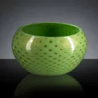 Vază de interior rotundă, din sticlă de Murano colorată, fabricată în Italia - Asper Viadurini