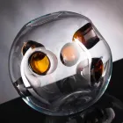 Vază rotundă de interior din sticlă de Murano suflată Fabricată în Italia - Kimo Viadurini