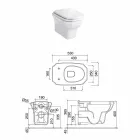 Vază albă din ceramică albă în stil clasic, fabricată în Italia - Nausica Viadurini