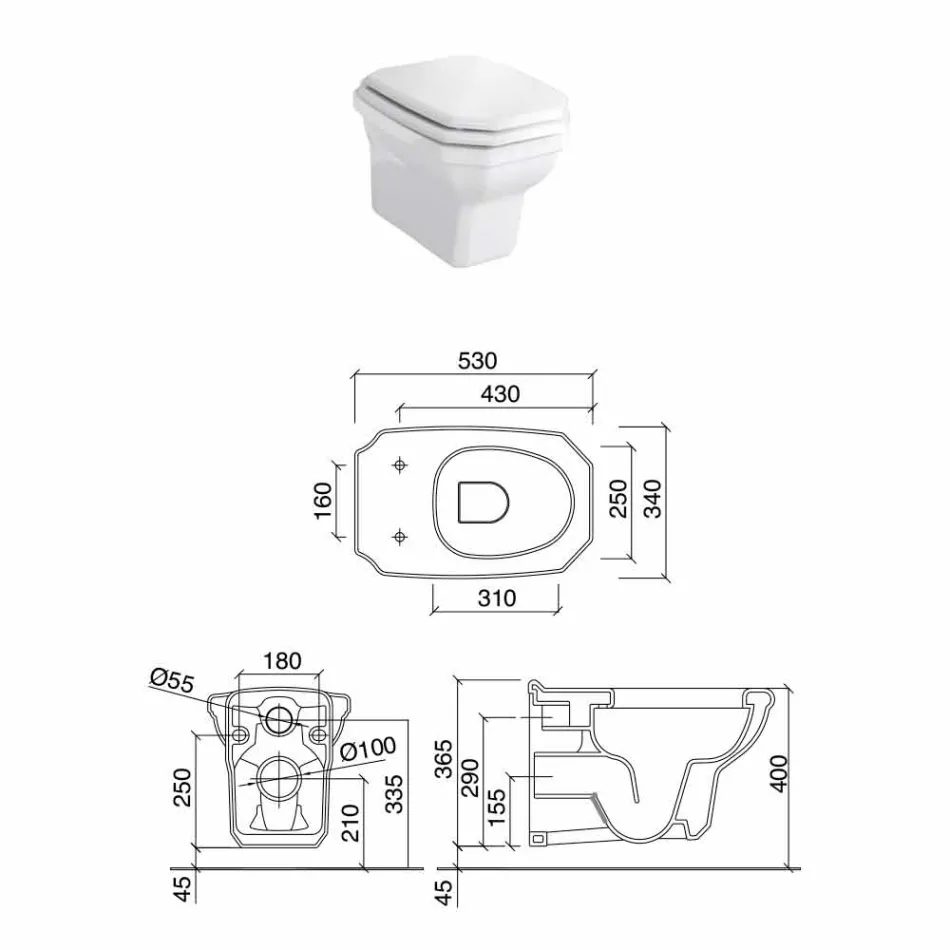 Vază albă din ceramică albă în stil clasic, fabricată în Italia - Nausica Viadurini