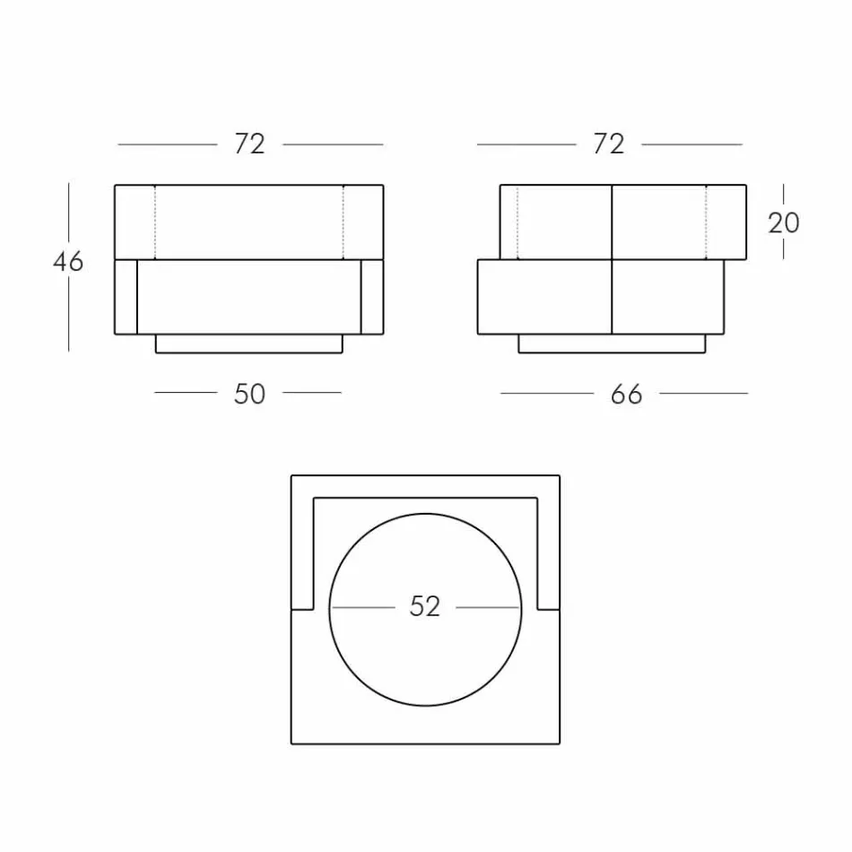 Vaza pe roți negru, alb Slide Cubic Yo neregulat modern făcut în Italia Viadurini