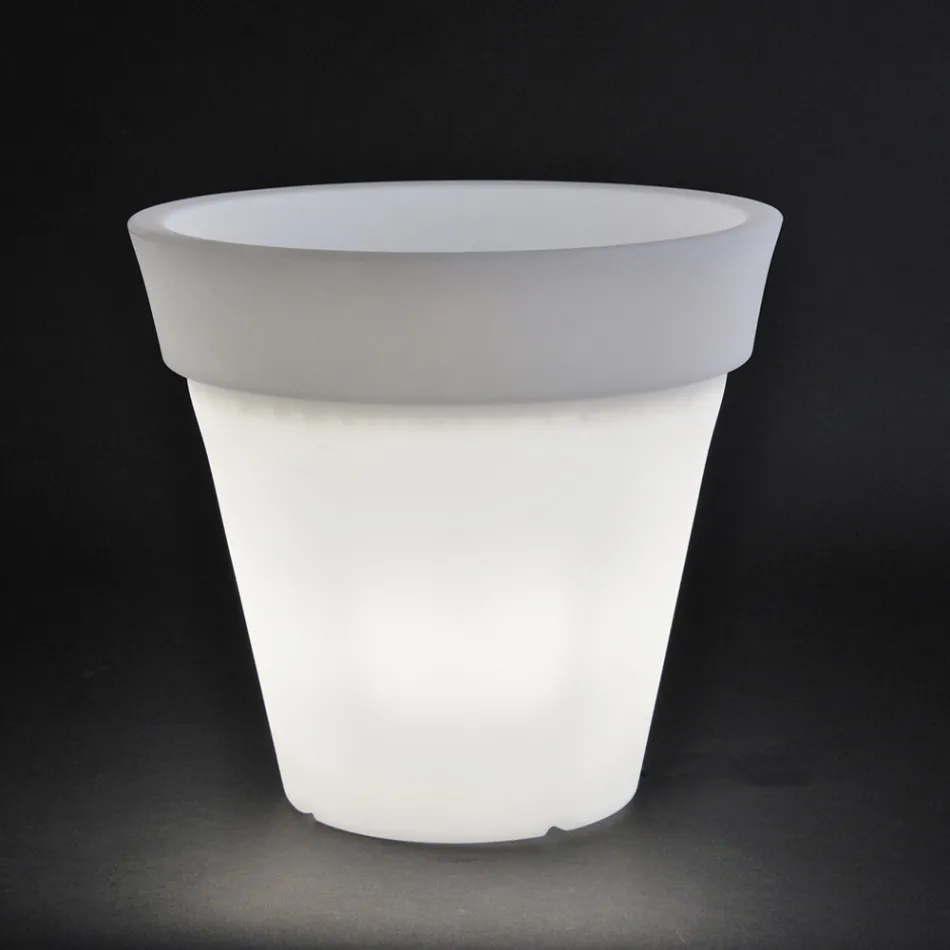 Vaza de gradina rotunda colorata sau cu iluminare Made in Italy - Avanas Viadurini