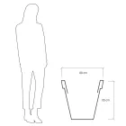 Vaza de gradina rotunda colorata sau cu iluminare Made in Italy - Avanas Viadurini