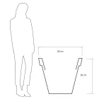 Vaza de gradina rotunda colorata sau cu iluminare Made in Italy - Avanas Viadurini