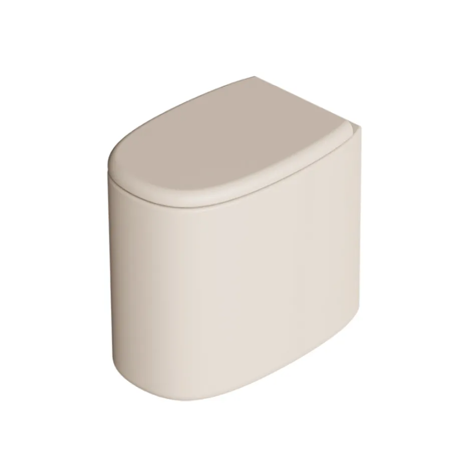 Vas de toaletă ceramic, de podea, în diferite culori, fabricat în Italia - Girl Viadurini