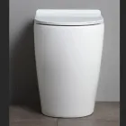 Toaletă ceramică Oleander cu sistem de acționare glisant și capac cu închidere silențioasă Viadurini