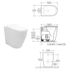 Toaletă ceramică Oleander cu sistem de acționare glisant și capac cu închidere silențioasă Viadurini