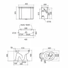 Vas de ceramică cu casetă fabricat în Italia - Marwa Viadurini