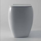 Alb vaza ceramica WC cu design modern Gais, fabricata in Italia Viadurini