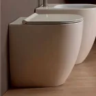 Vas WC în alb ceramice design modern Shine Piața H50 fără ramă Viadurini