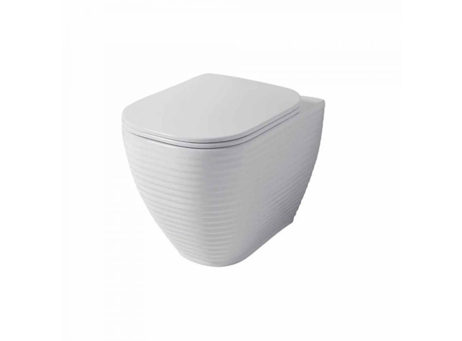 Vaza ceramică albă sau colorată de design Trabia Viadurini