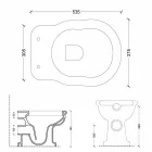 Vas WC cu un design modern gresie de scurgere Stil Viadurini