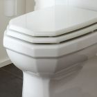 Vas de toaletă din ceramică albă cu casetă, fabricat în Italia - Nausica Viadurini