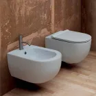 Perete WC design modern 55x35 ceramice de stele Made in Italy Viadurini
