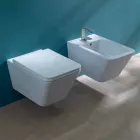 Vaze ceramice agățat toaletă, design modern, Sun Piata made in Italy Viadurini