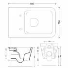 Vaze ceramice agățat toaletă, design modern, Sun Piata made in Italy Viadurini