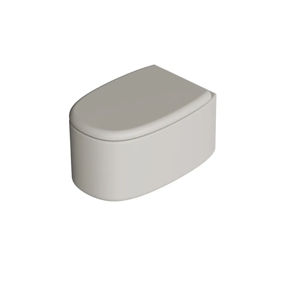 Vas de toaletă ceramic suspendat în diverse culori, fabricat în Italia - Fetiță Viadurini