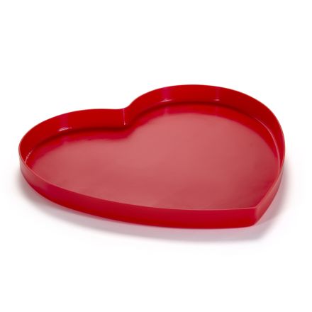 Tavă în formă de inimă din plexiglas de 2 mărimi Made in Italy - Heartray Viadurini