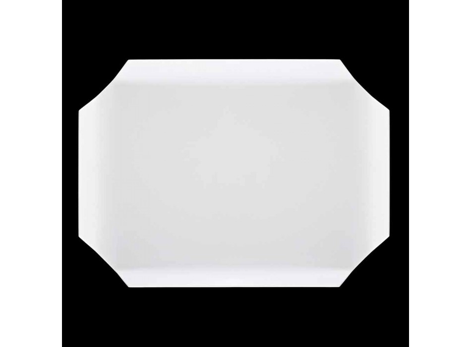 Placă de tăiere a tăvii de bucătărie în Corian alb Design elegant dreptunghiular - Ivanova Viadurini