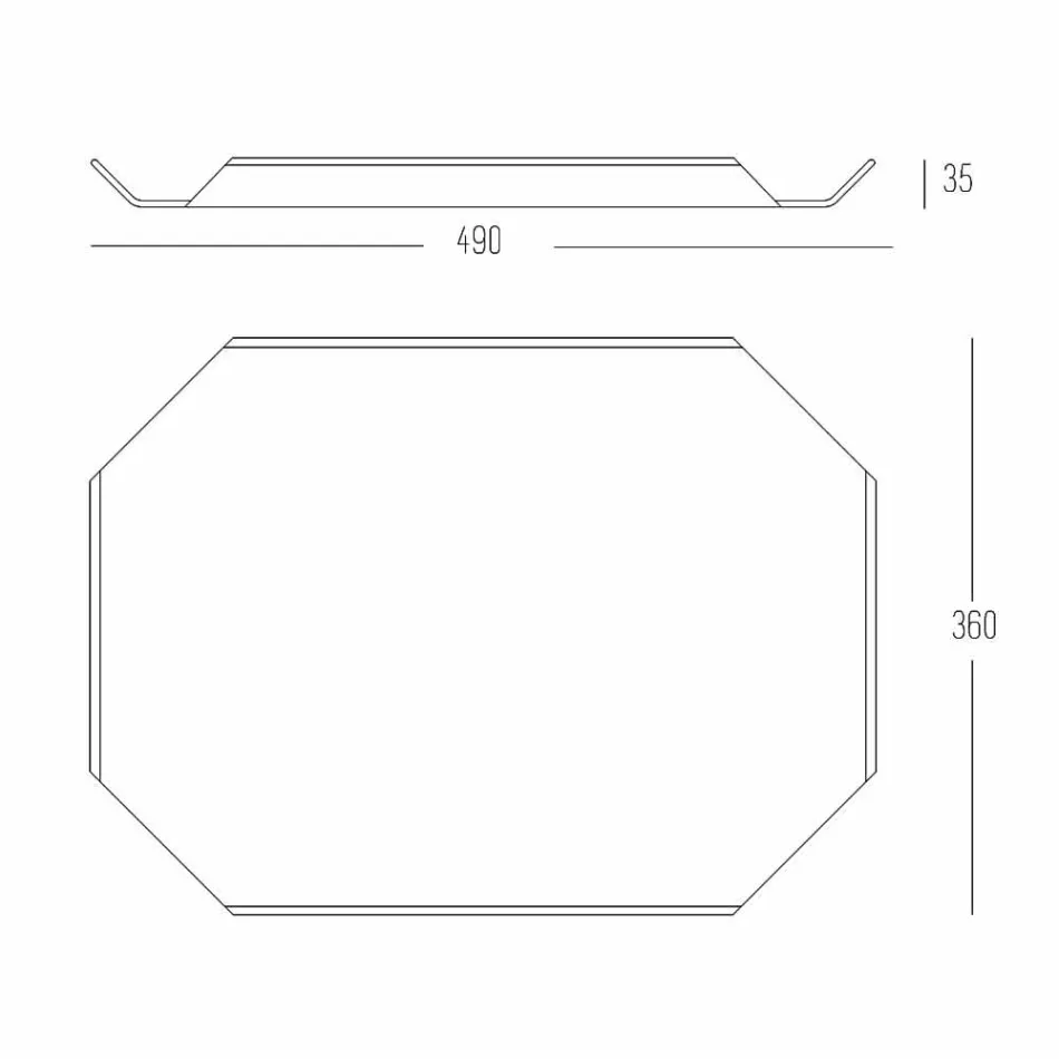 Placă de tăiere a tăvii de bucătărie în Corian alb Design elegant dreptunghiular - Ivanova Viadurini