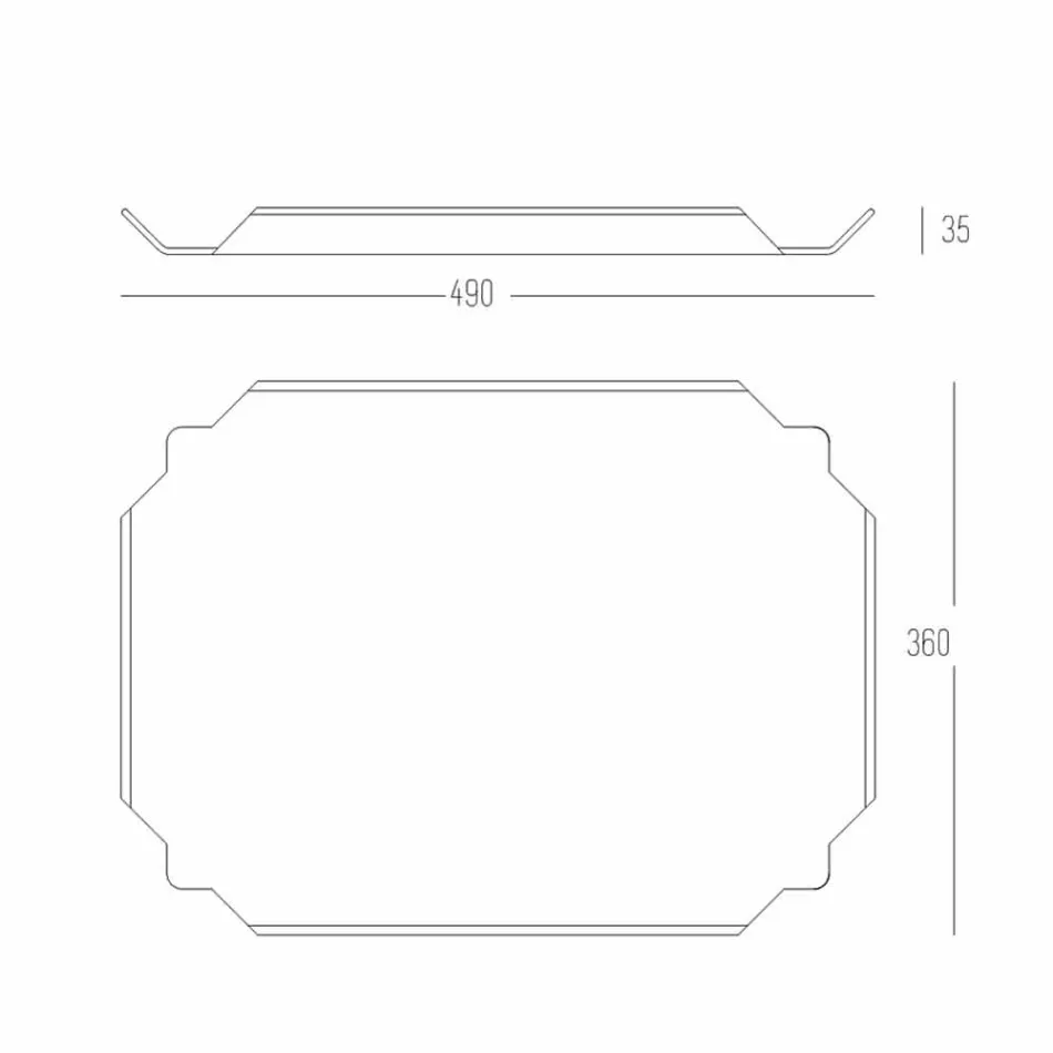 Tava elegantă de bucătărie în tăietură dreptunghiulară albă Corian - Ivanova Viadurini