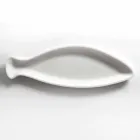 Tava de bucătărie din marmură albă de Carrara Fabricată manual în Italia - Pește Viadurini