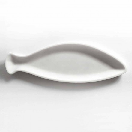 Tava de bucătărie din marmură albă de Carrara Fabricată manual în Italia - Pește Viadurini