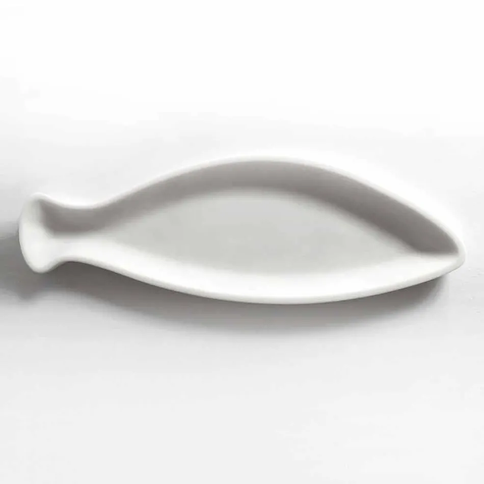 Tava de bucătărie din marmură albă de Carrara Fabricată manual în Italia - Pește Viadurini