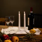 Tavă de bucătărie dreptunghiulară în calitate Corian alb Fabricat în Italia - Ivanova Viadurini