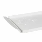 Tava de servire cu flori în alb, albastru sau fier de noroi - Marken Viadurini