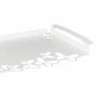 Tava de servire din fier alb, bej sau fildeș, fabricată în Italia - Leiden Viadurini