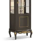 Vitrina Clasica din Nuc Alb sau Lemn Moka Made in Italy - Chantilly Viadurini