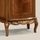 Vitrina Clasica din Nuc Alb sau Lemn Moka Made in Italy - Chantilly Viadurini