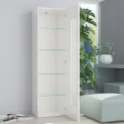 Vitrina de living de design din lemn alb, antracit sau beton - Suzana Viadurini